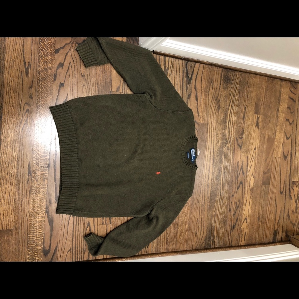 Polo sweater size large